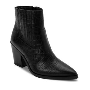 NWOB Blondo Black Croc Booties